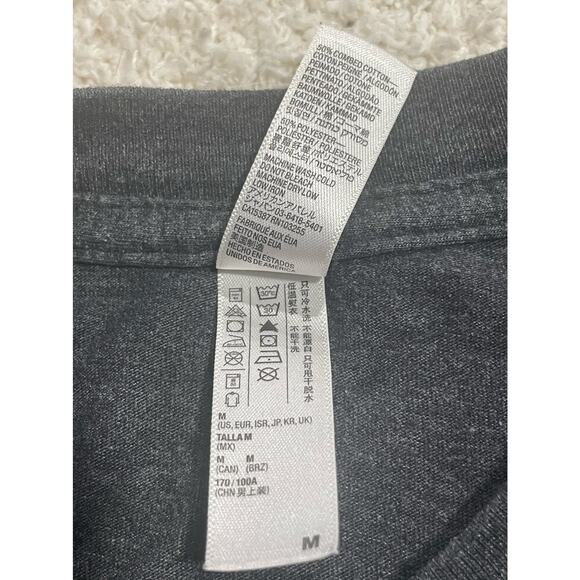 American Apparel Unisex Size M 1% Talent 99% Muscles Short Sleeve T-Shirt Black - Picture 6 of 8